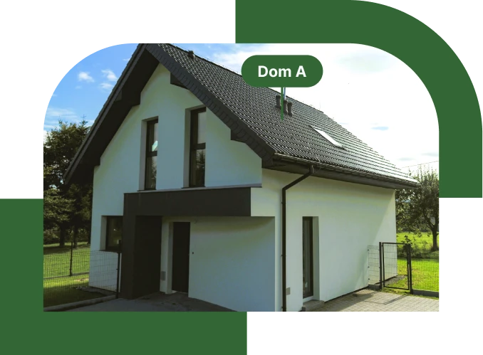 Widok na dom A